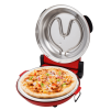 PSQL35A 1300W Pizza Furnace 2 Set Fan Cooling Pizza Furnace 12 inch Electric Pizza Oven DoubleTemperature Control Red Pizza Machine