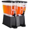 VEVOR Beverage Dispenser, 3 Gallon x 2 Drink Dispensers for Parties, Plastic Juice Dispenser with Stand Spigot Lid