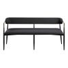 ACME Jaramillo Bench, Black Chenille & Black Finish DN02699A