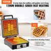 VEVOR Waffle Maker, 4 Slices per Batch, 1200W Square Waffle Iron