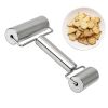 1pc, Baker Roller, 360 Degree Rolling Baker Roller, Stainless Steel Roller For Baking, Creative Stainless Steel Dough Roller, Non-stick Pastry Roller